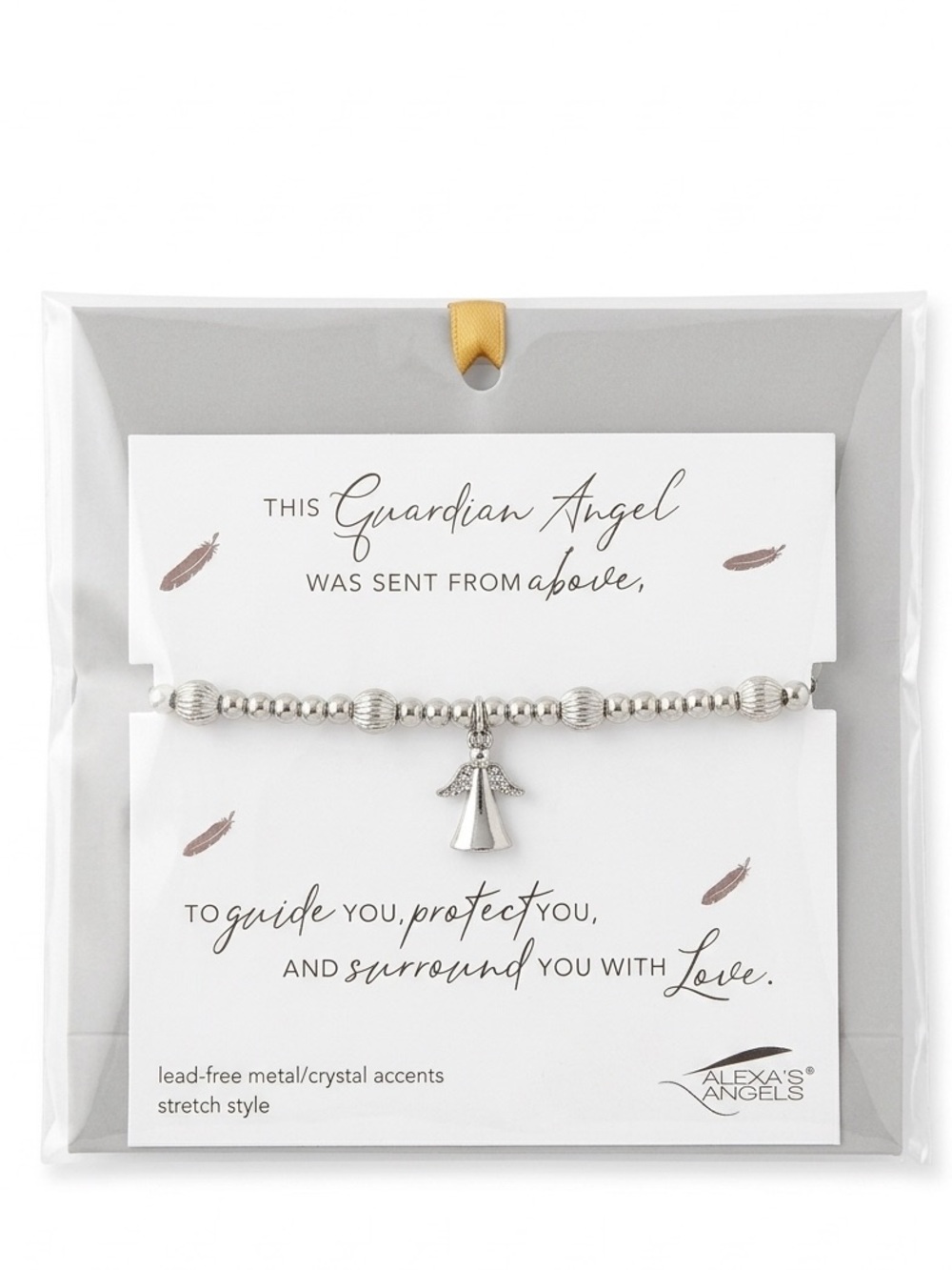 Alexa’s Angels Guardian Angel Stretch Bracelet with Giftbag